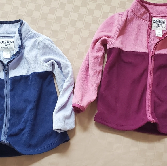 Girl's jackets size 5T pink and blue - Picture 1 of 5